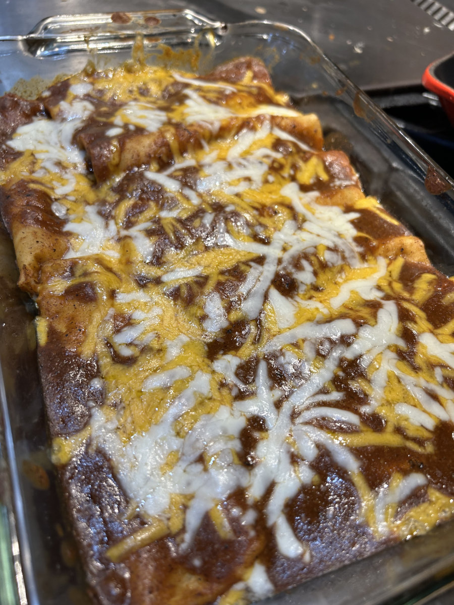 Cheese & Onion Enchiladas