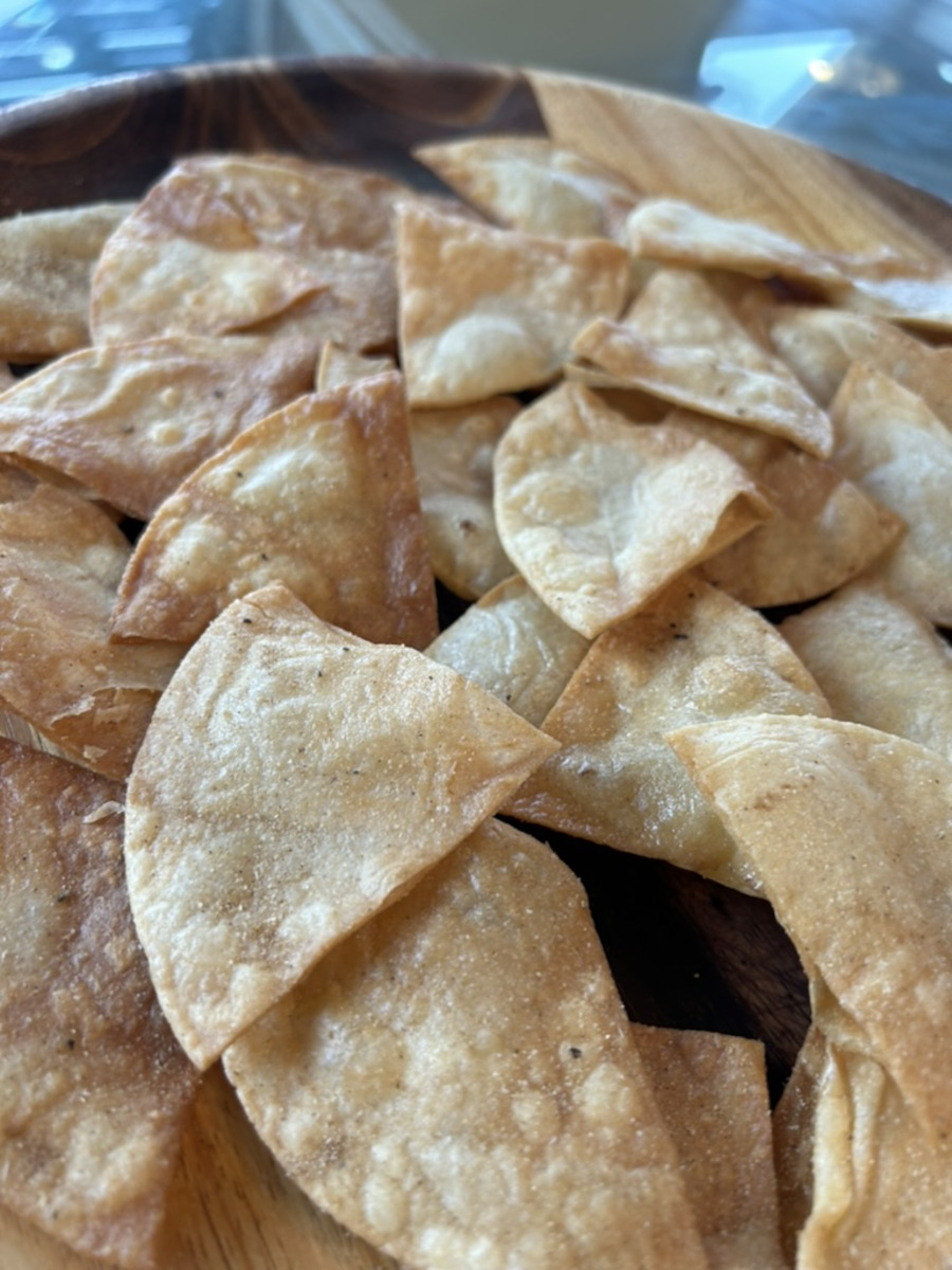 Totopos Caseros - homemade tortilla chips