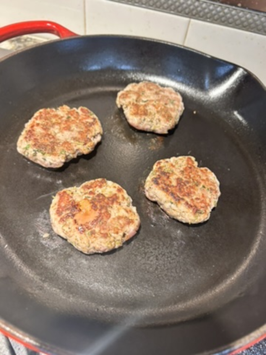Breakfast Sausage - flip patties when halfway done to brown the other side.