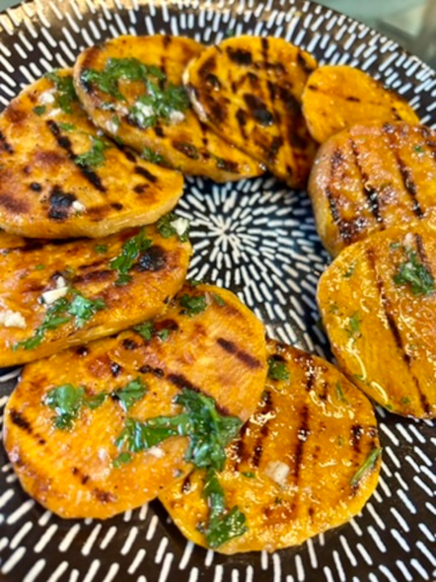 Char Grilled Sweet Potatoes