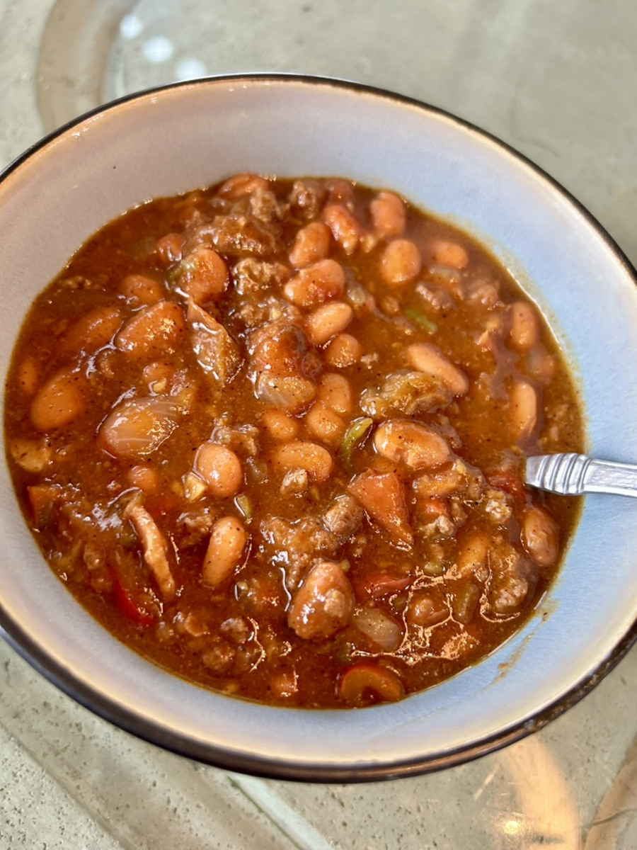 Spanish Beans - served in a bowl