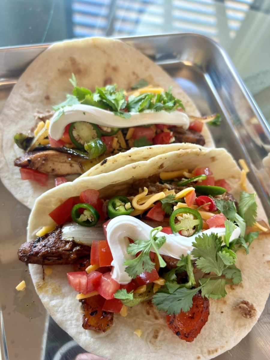 Tacos de Pollo Asada - Skillet Chicken Fajitas